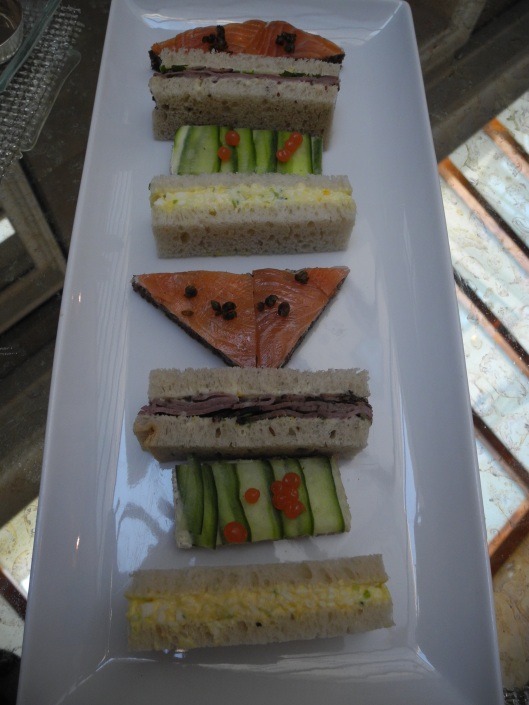 Sandwiches on a tray